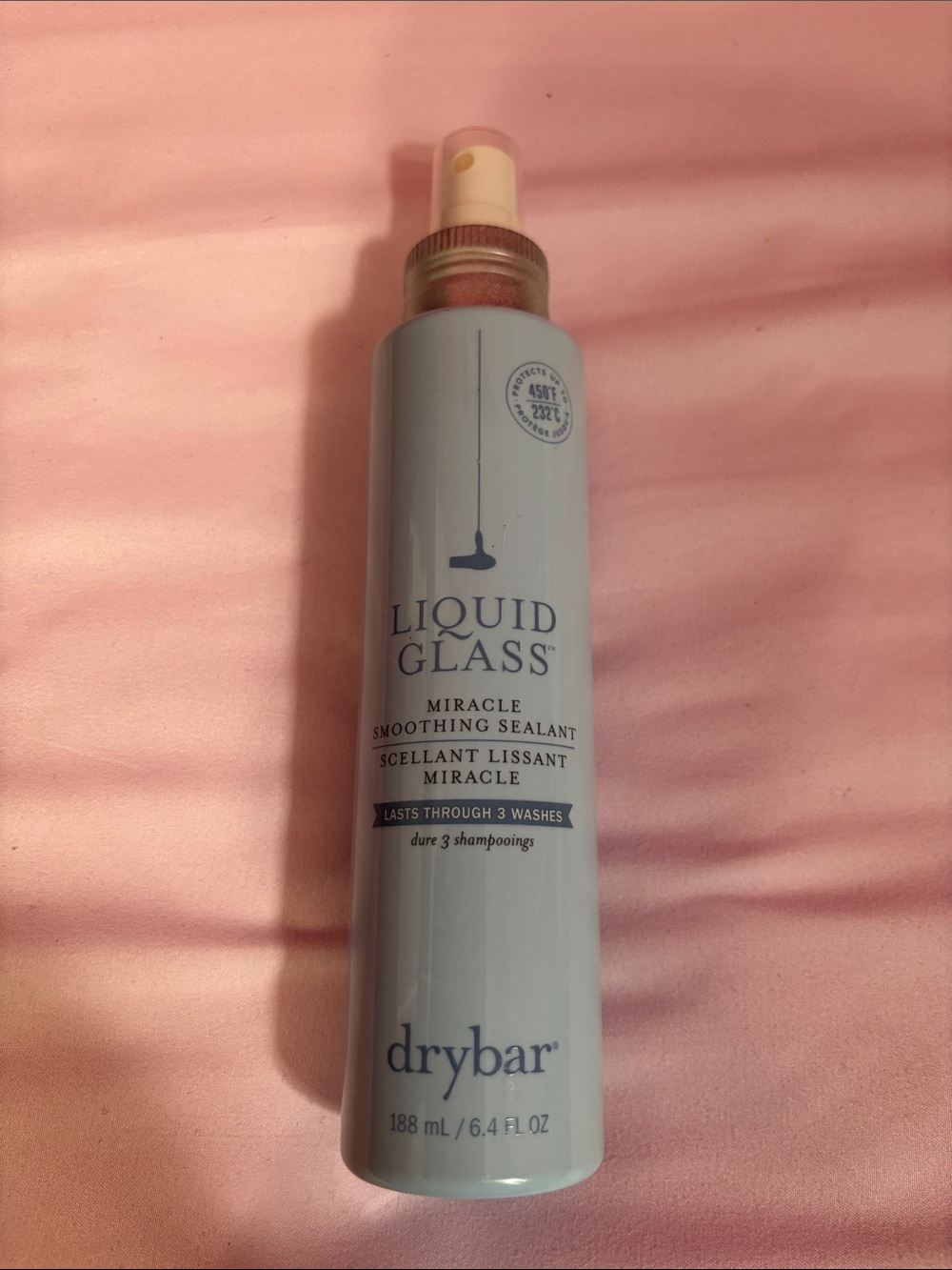 Drybar Liquid Glass Miracle Smoothing Sealant - Pale Blue Bottle